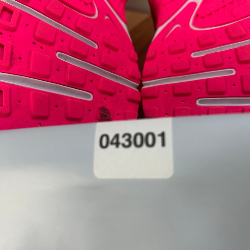 Nike Women's Bright Pink and White Sneakers - Picture 8 of 8